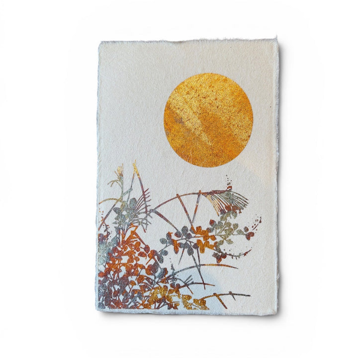 Ikazaki Gilded Washi Note Card #1