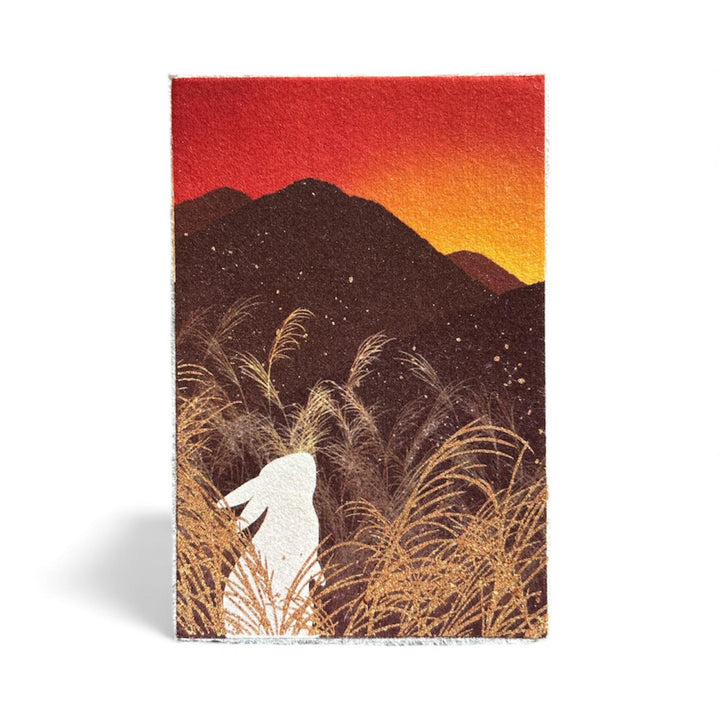 Ikazaki Gilded Washi Note Card #9