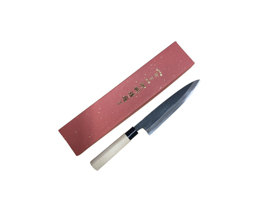Toshiyuki Kasumi Black Hammered Yanagiba 21cm Knife