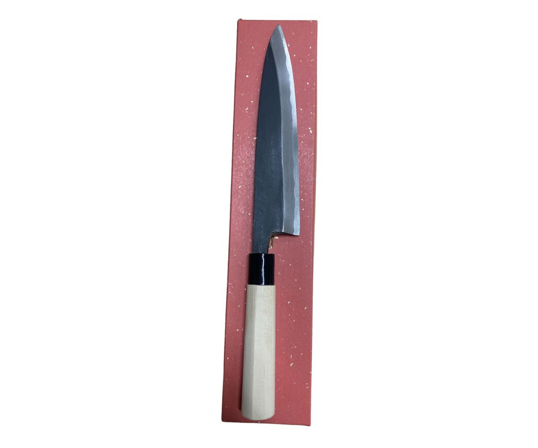 Toshiyuki Kasumi Black Hammered Yanagiba 21cm Knife