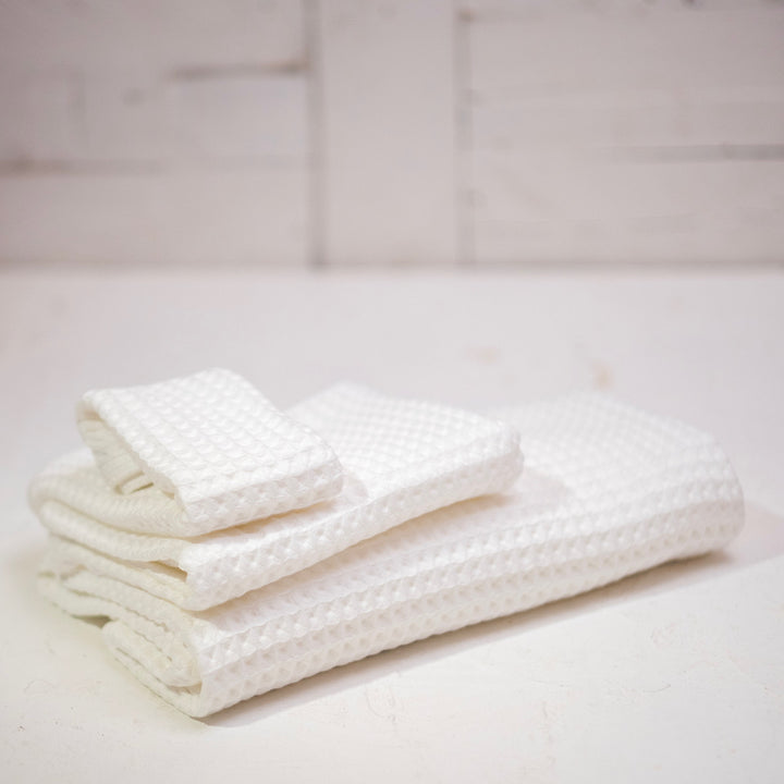 Waffle Cotton Towel Set (4 Colours)