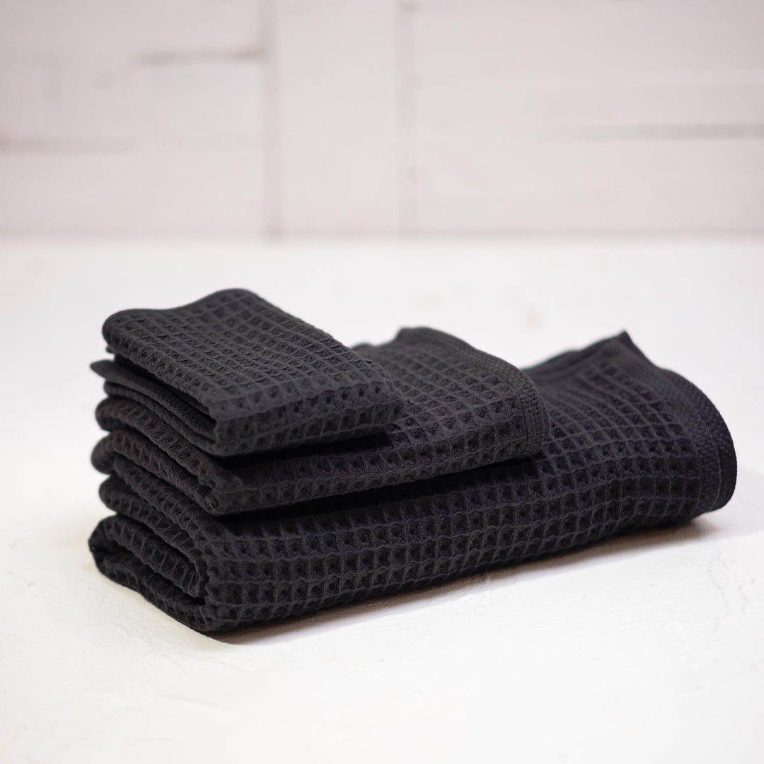 Waffle Cotton Towel Set (4 Colours)