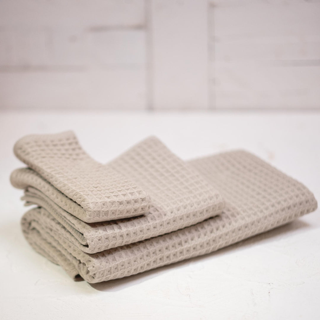 Waffle Cotton Towel Set (4 Colours)